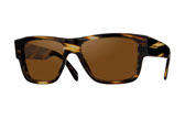 image of aviator-sunglasses with amber-brown lenses