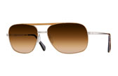 image of aviator-sunglasses with yellow-orange lenses